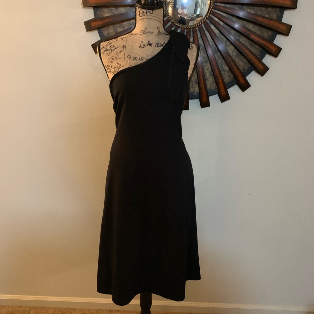 Banana Republic One-Shoulder Ponte Fit-and-Flare